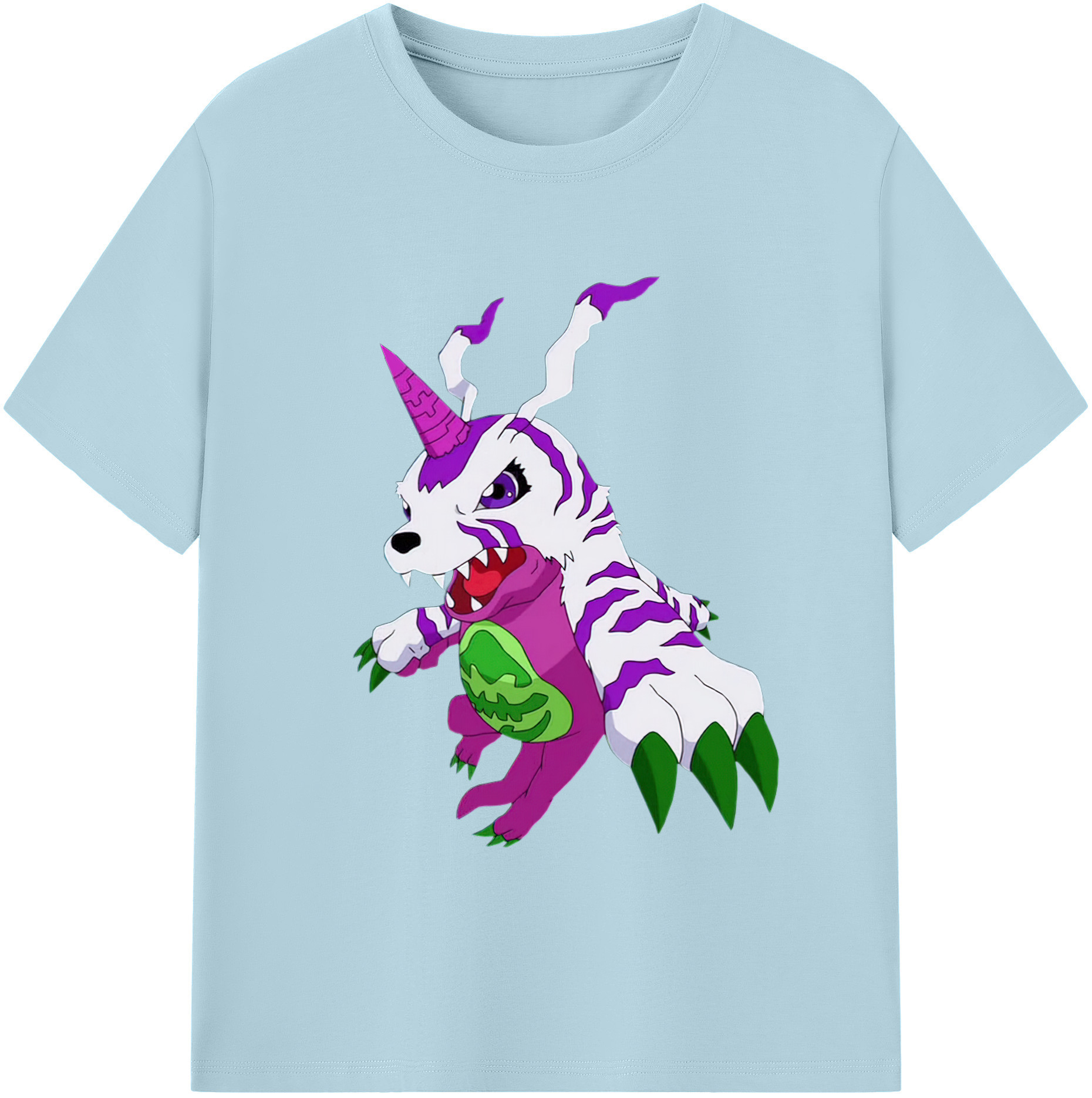（画像用） Digimon デジタルモンスター/デジモン 綿100％半袖Tシャツ（フロントプリント）